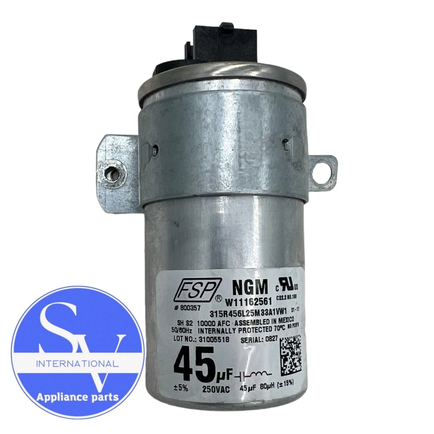 Whirlpool Washer Capacitor W11428524 W10866238 W11162561 W11175257