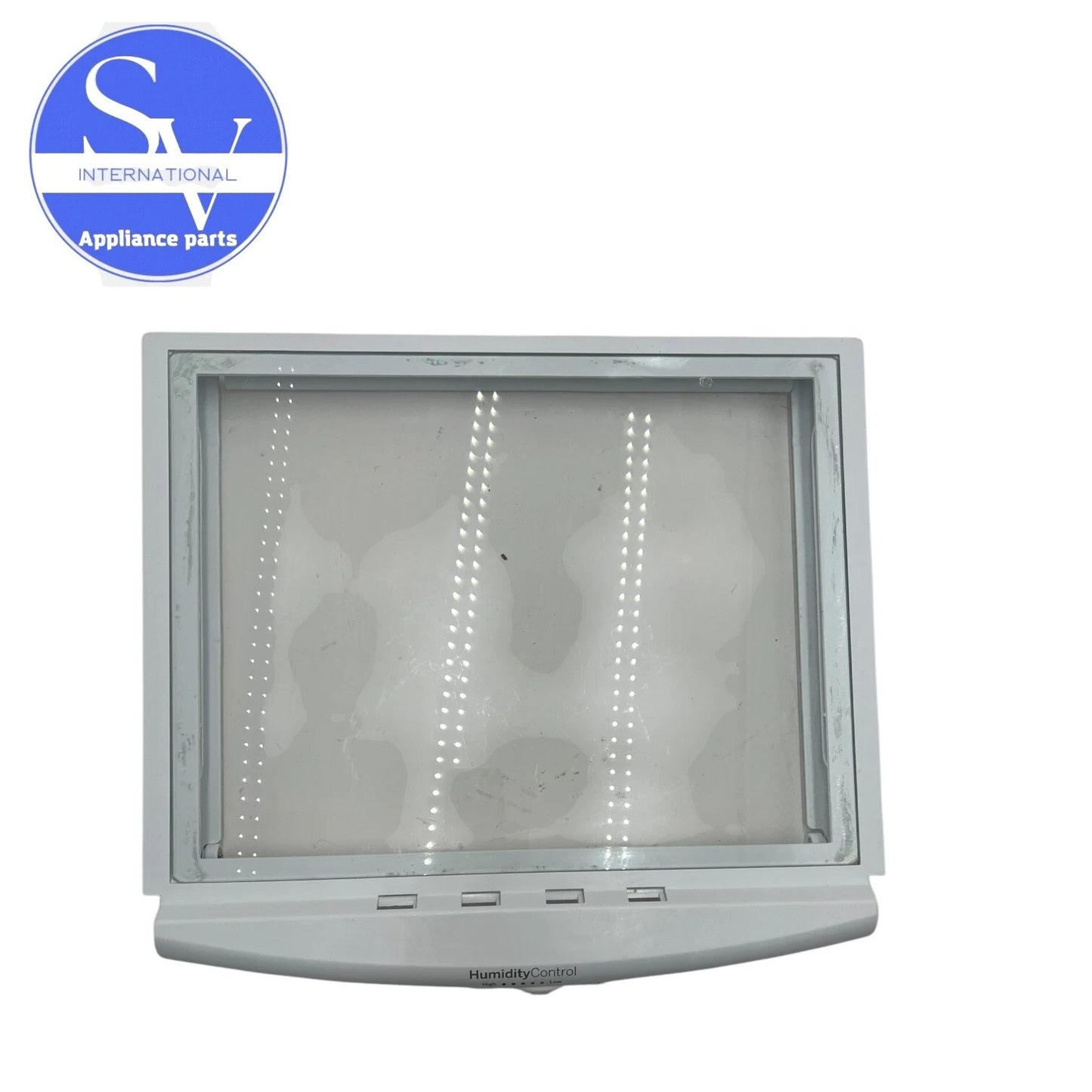 GE Refrigerator Middle Pan & Glass WR32X26246 WR32X10151 WR32X10184